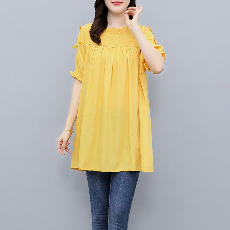Plus Size Loose Tunic Blouse
