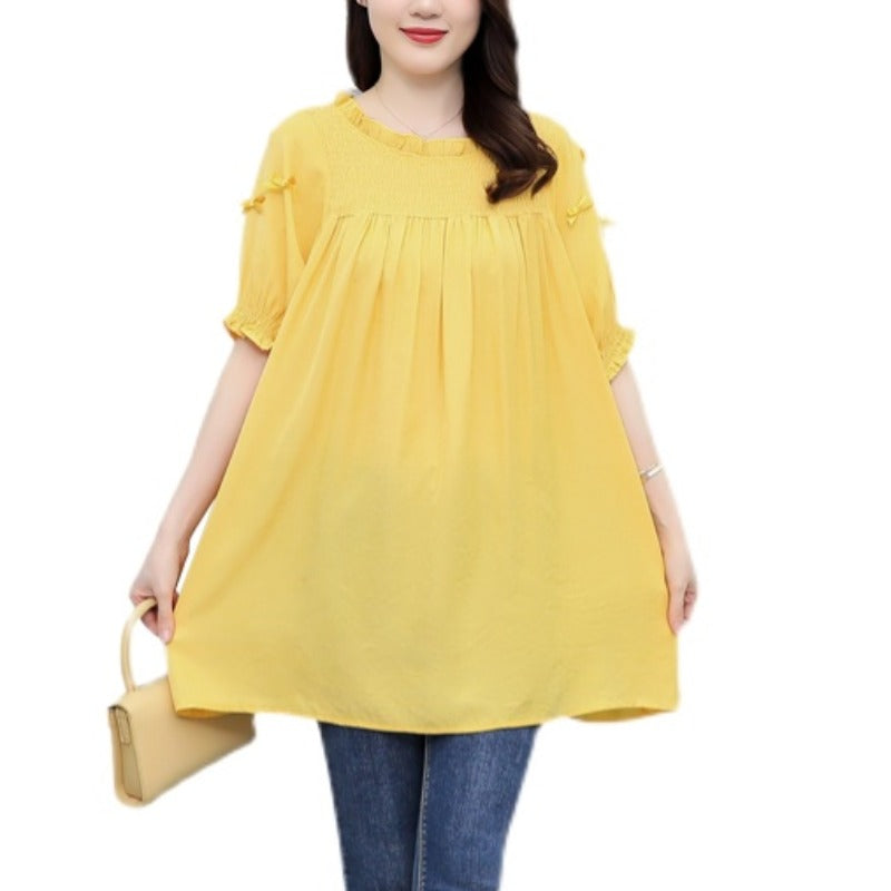 Plus Size Loose Tunic Blouse