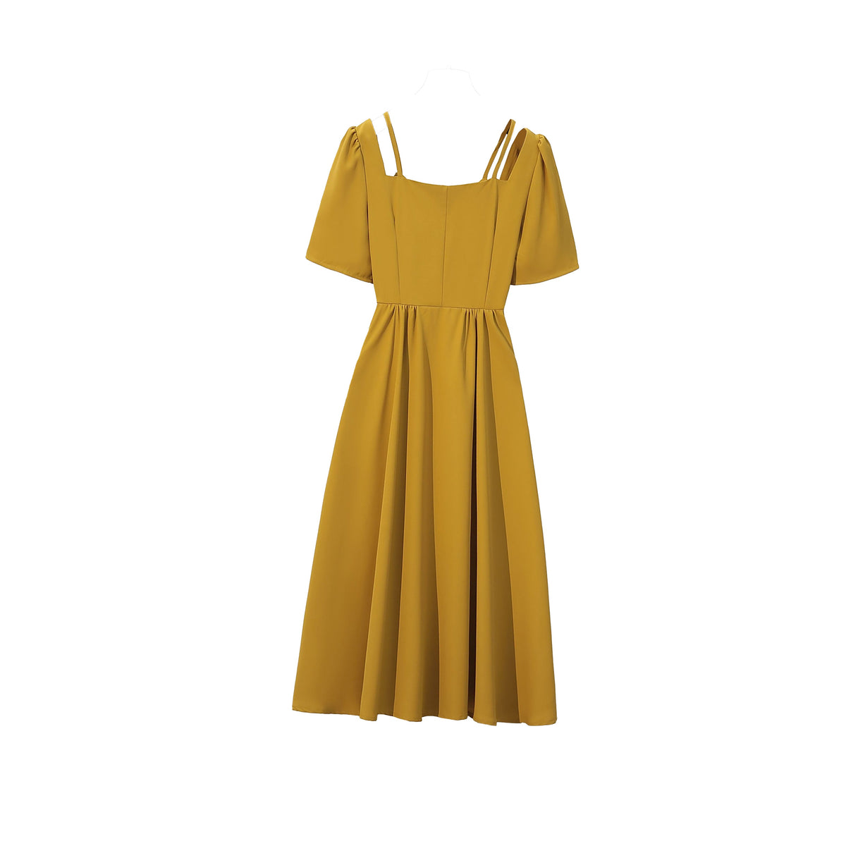 Plus size buttons midi dress
