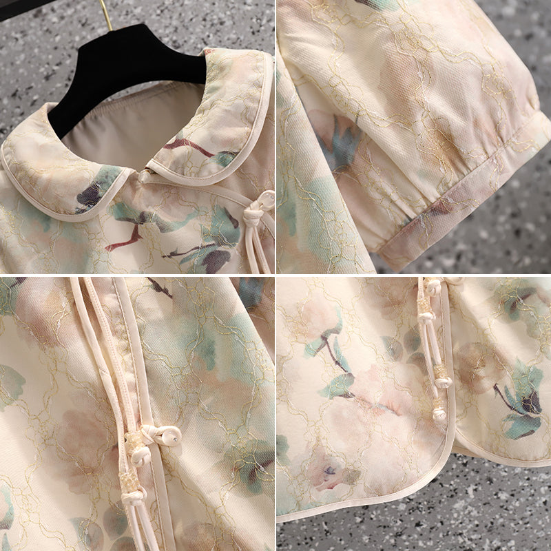 Plus size cheongsam blouse