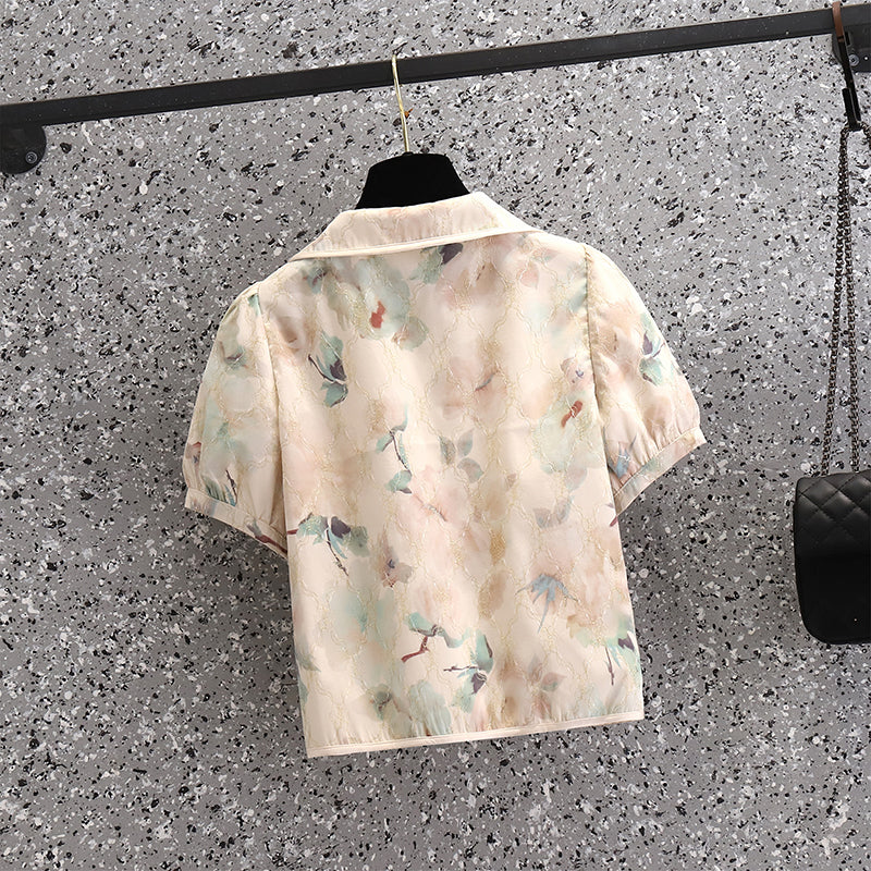Plus size cheongsam blouse