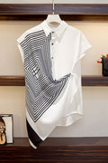 Plus size drape shapes tunic blouse