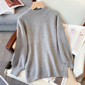 Plus size high neck thick sweater