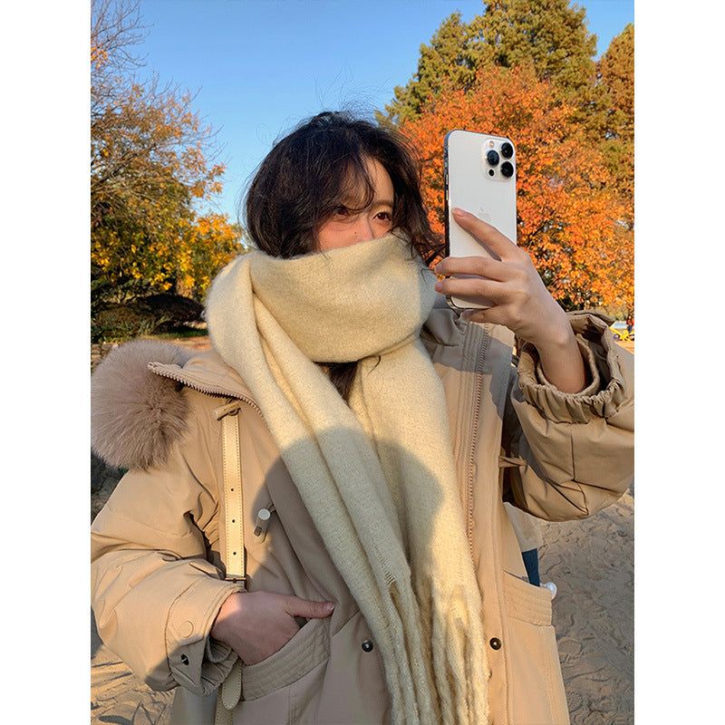 Plus size korean down fur winter padded jacket