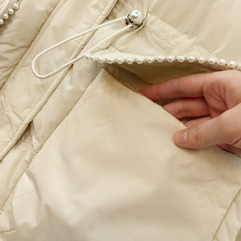 Plus size padded tunic winter jacket