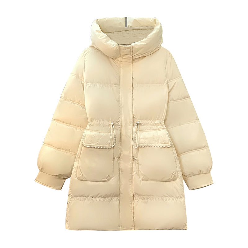 Plus size padded tunic winter jacket