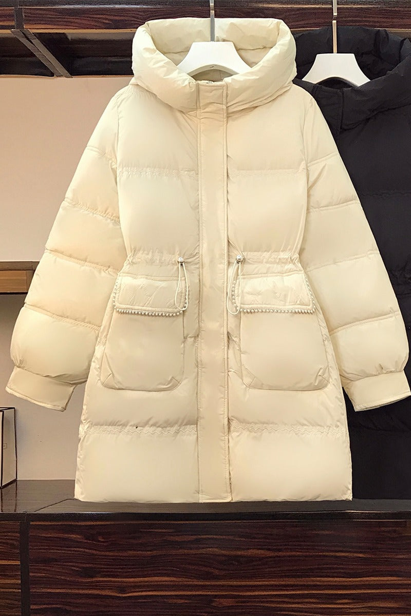 Plus size padded tunic winter jacket