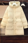 Plus size padded tunic winter jacket