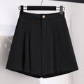 Plus size pleats skorts shorts