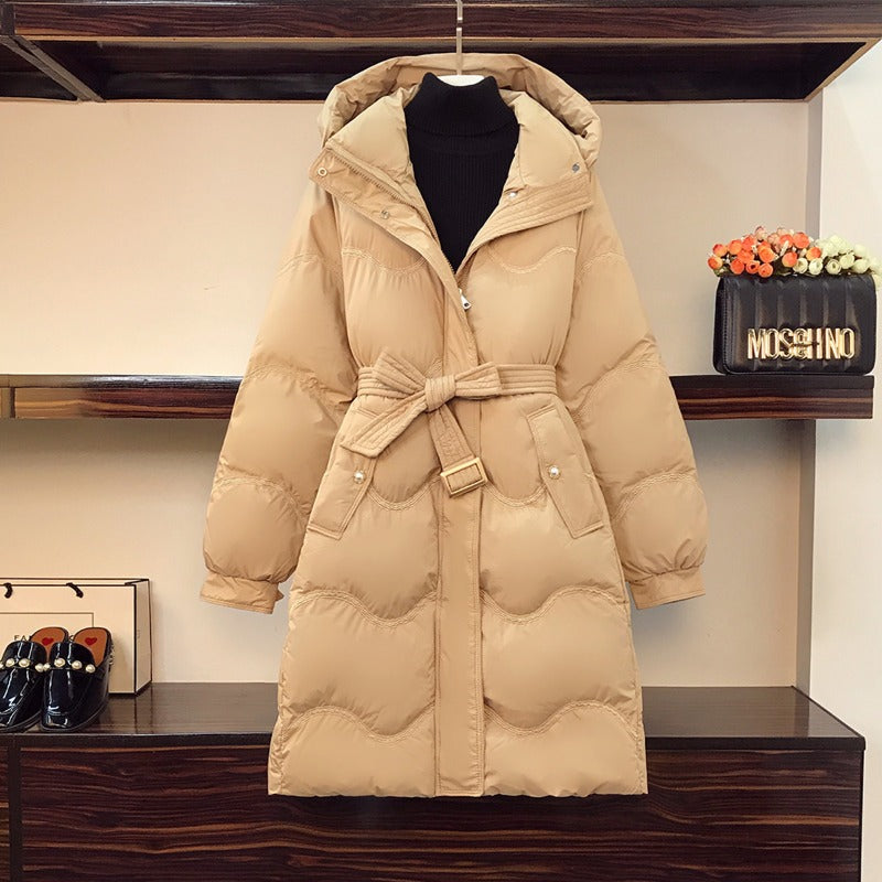 Plus size winter padded long winter jacket