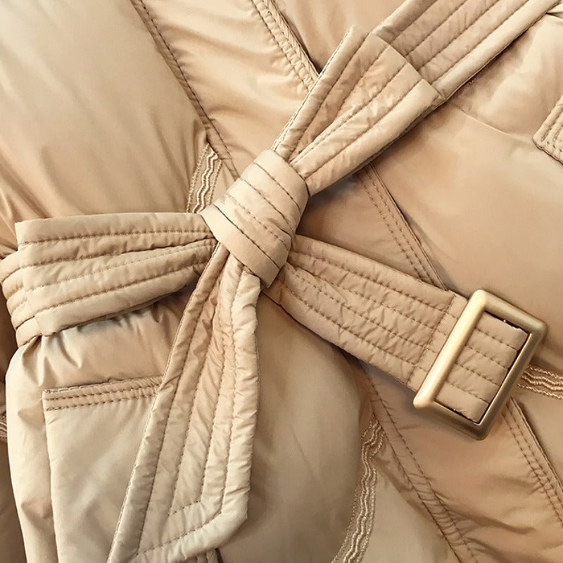 Plus size winter padded long winter jacket