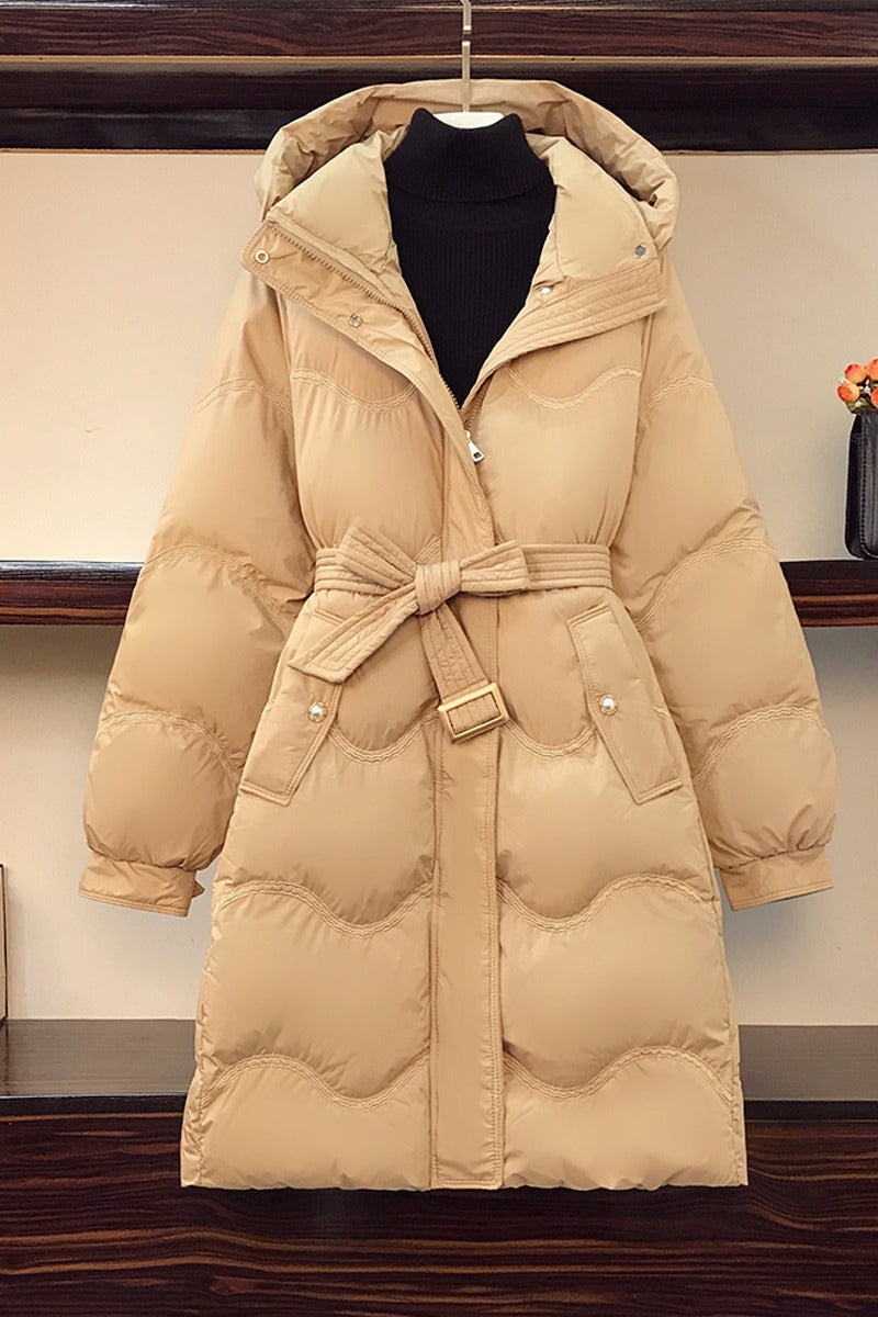 Plus size winter padded long winter jacket