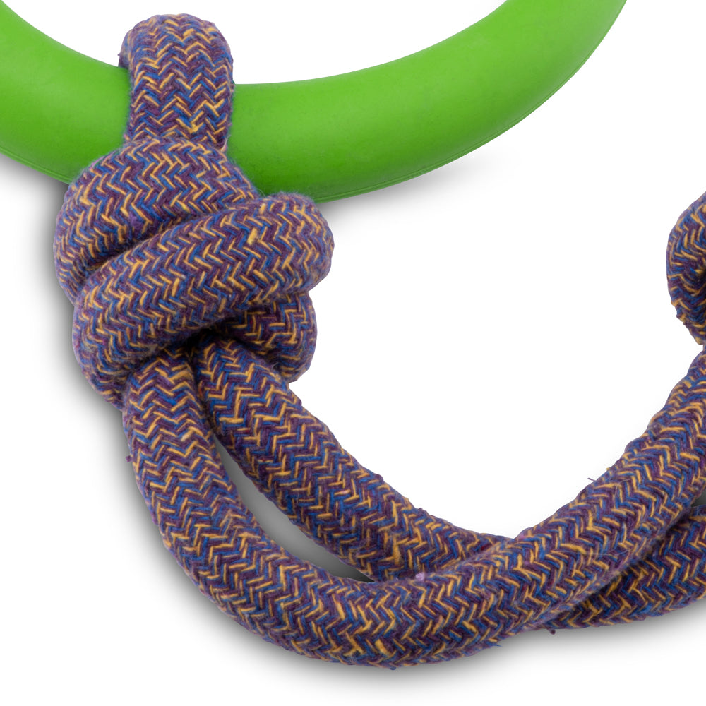 Beco Rubber Hoop on Rope, Green