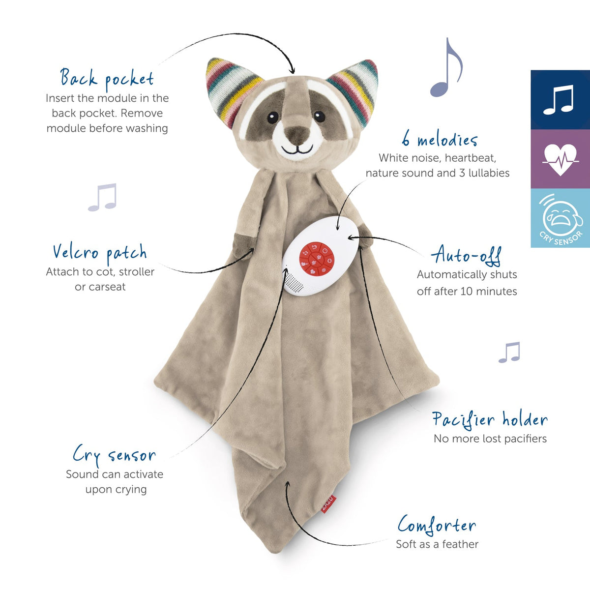 Sound Machine with Heartbeat Sound - Robin / Felix / Becky