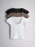Sleeve Ribbed Top