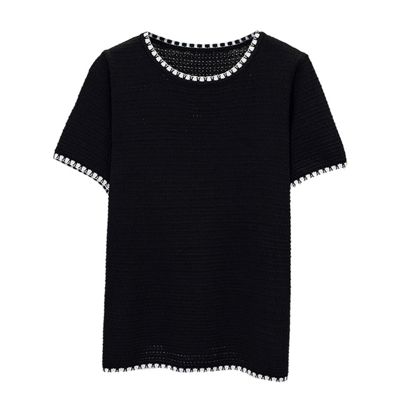 (Special Price!) Plus Size Round Neck Blouse