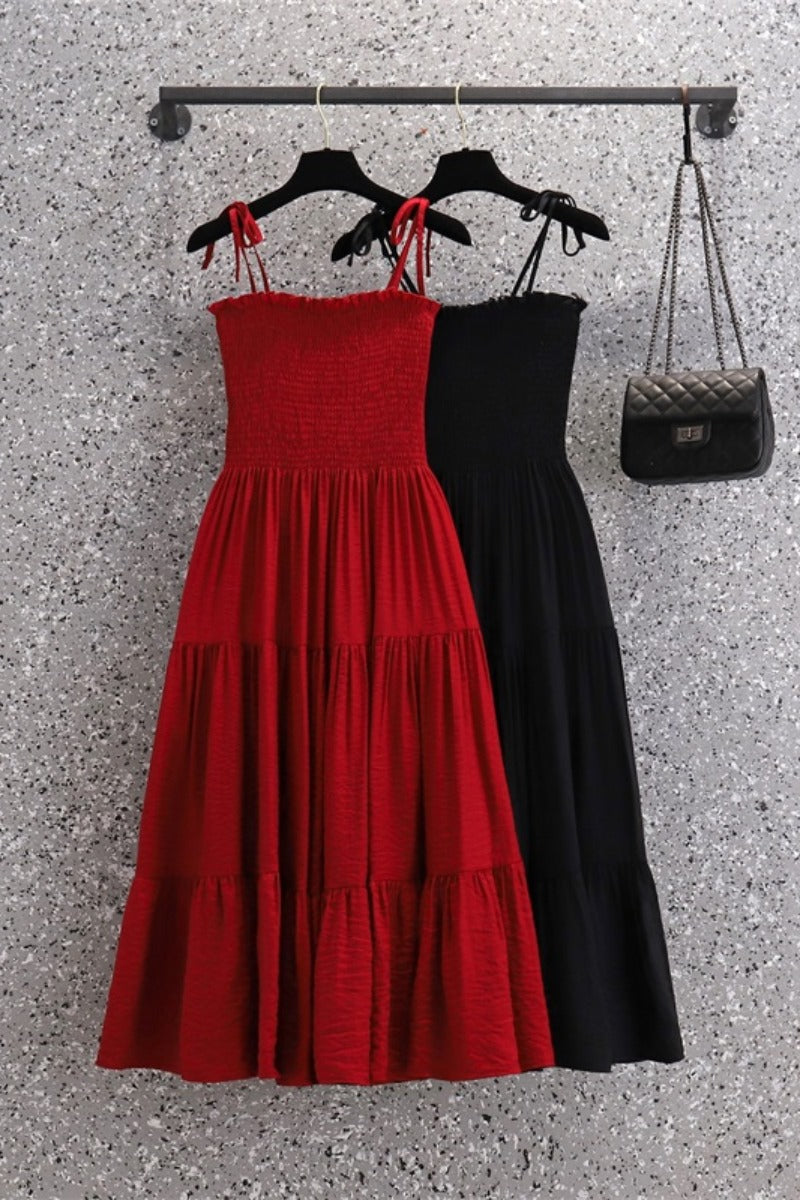 (Special Price!) Plus Size Scrunch Babydoll Dress