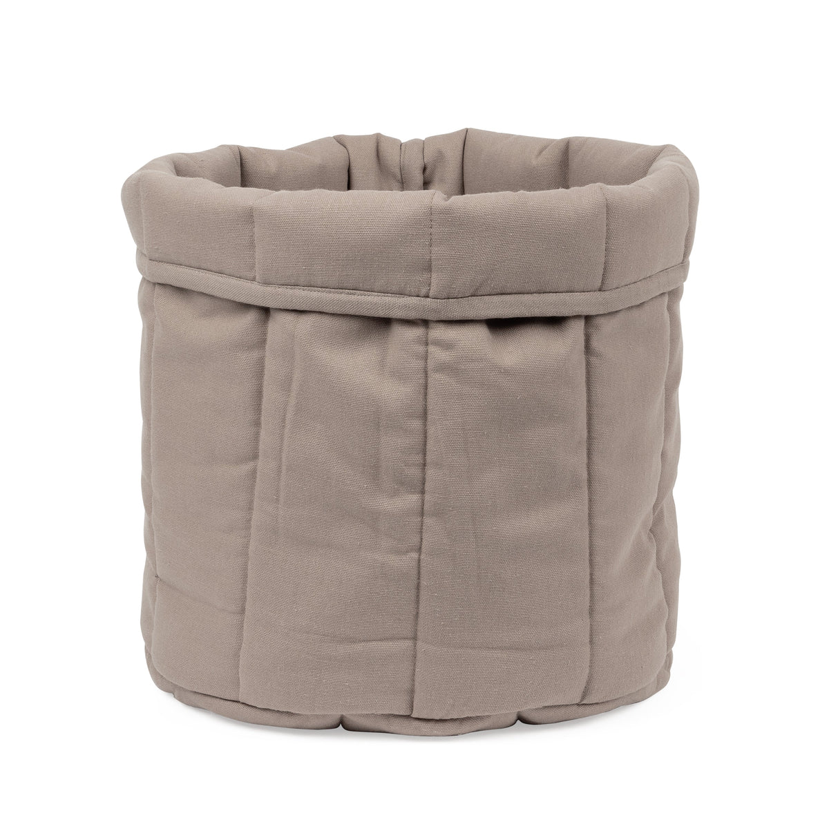Tadazhi Organic Cotton Cozy Basket, Dark Sand
