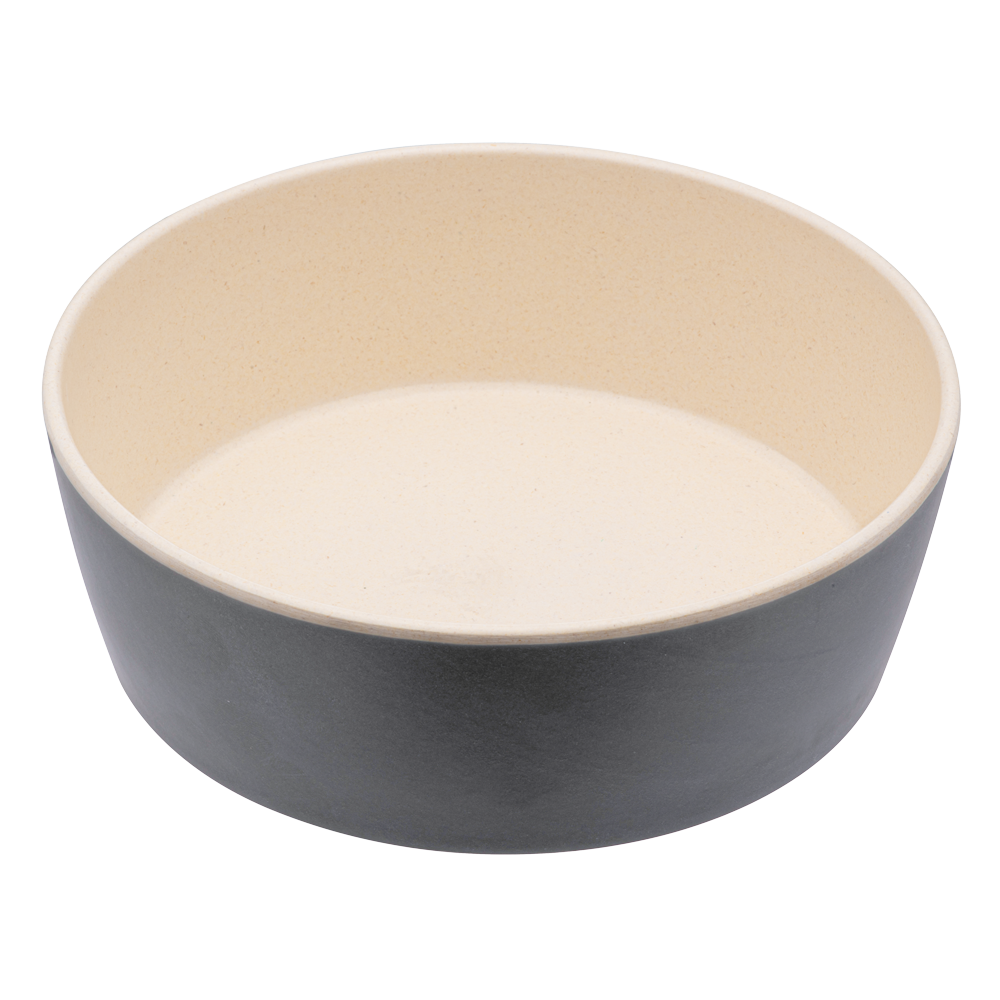 Beco Bamboo Pet Bowl, Coastal Grey