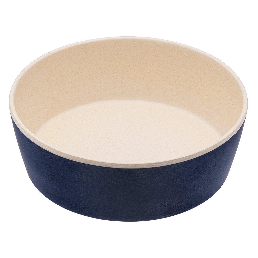 Beco Bamboo Pet Bowl, Midnight Blue