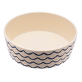 Beco Bamboo Pet Bowl, Ocean Waves