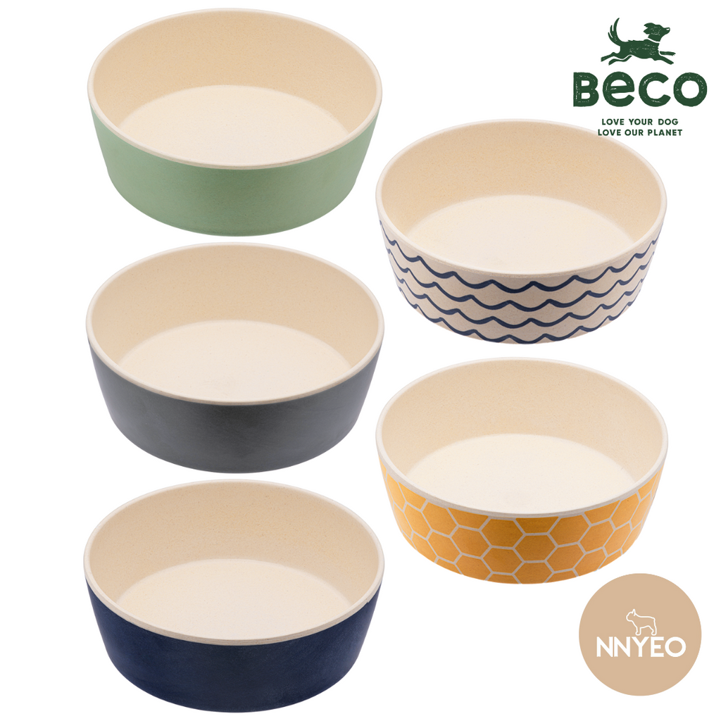 Beco Bamboo Pet Bowl, Fresh Mint