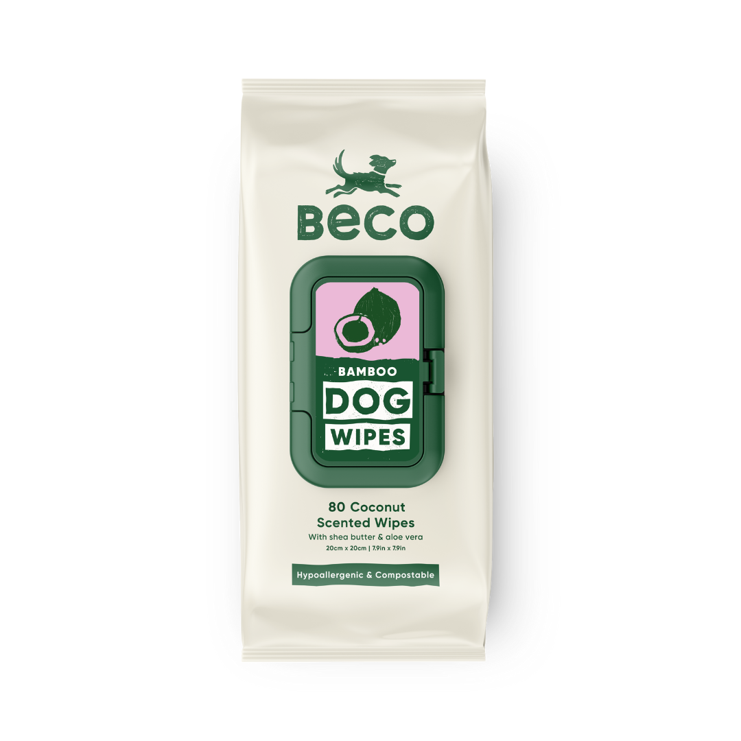 Beco Bamboo Dog Wipes, Coconut Scented