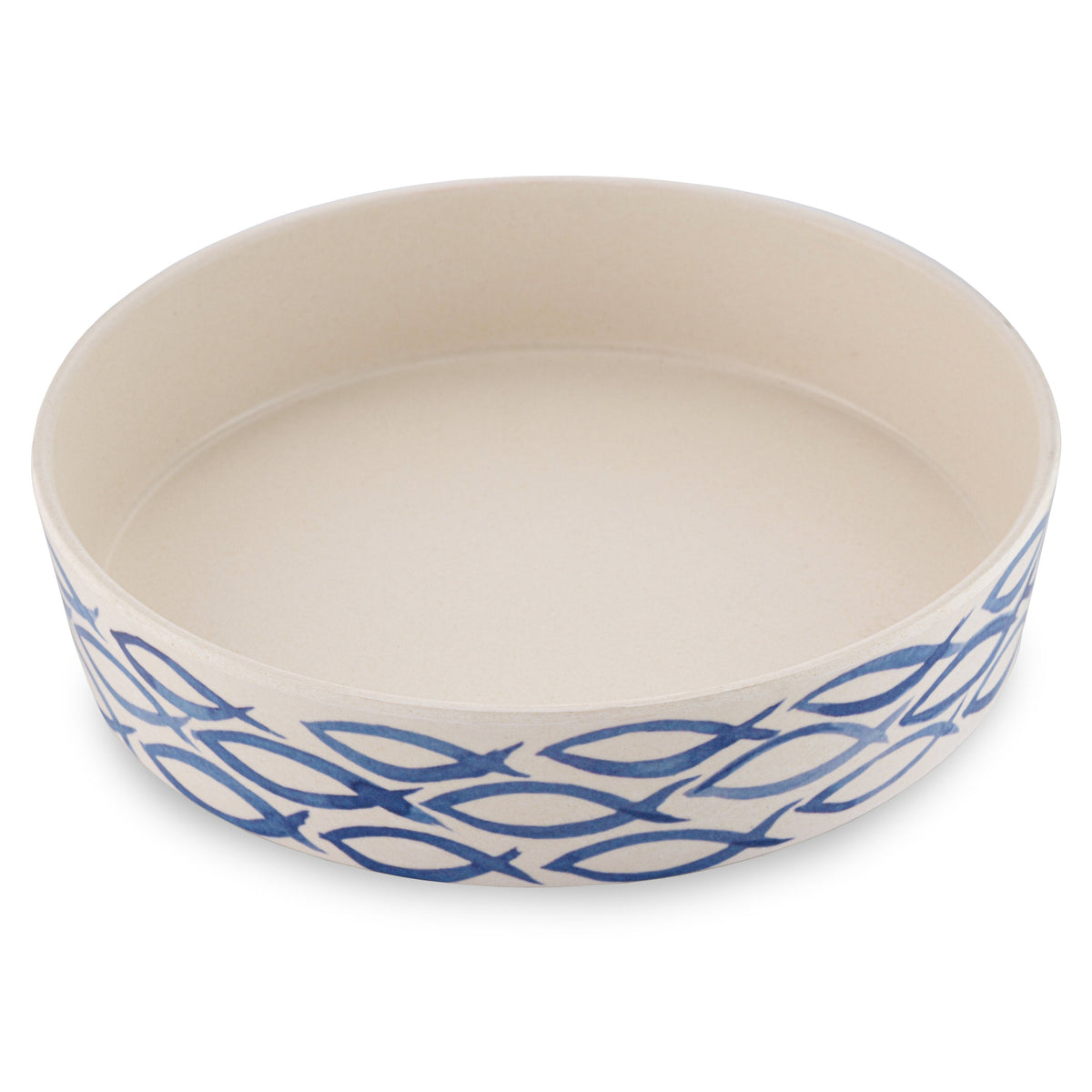 Beco Low-Rim Bamboo Bowl, Gone Fishing