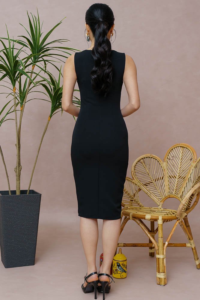 Wavy Slit Dress
