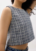 Tweed Shell Top