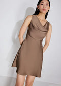 Satin A-line Mini Dress