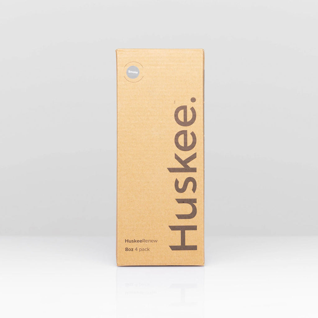 Huskee Renew 8oz Pack of 4 Coffee Cups [Smoke]