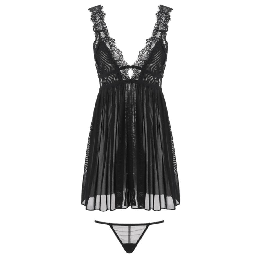 Ciara mesh slip set