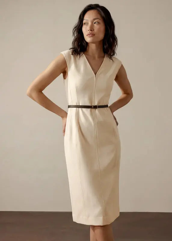 V-neck Midaxi Dress
