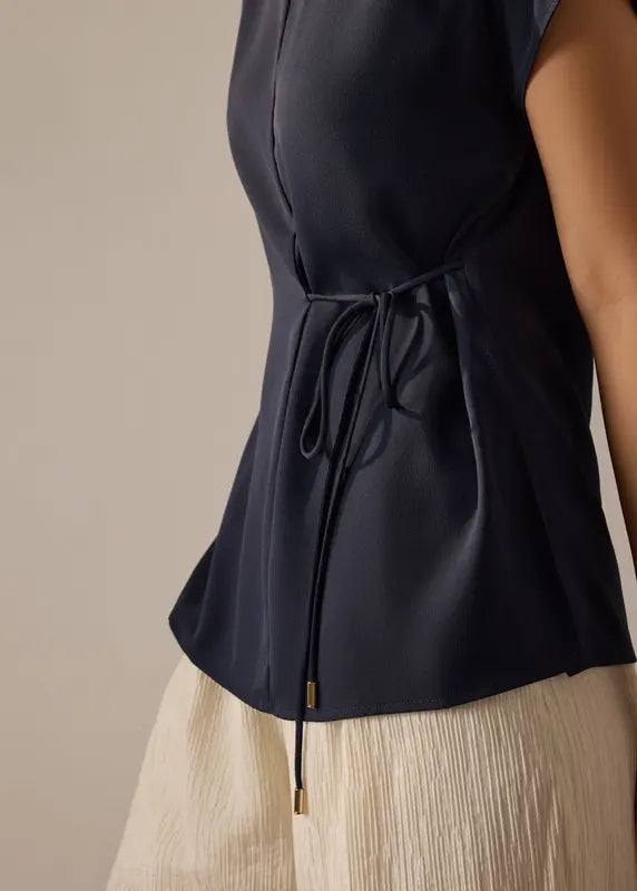Satin Side Tie Top