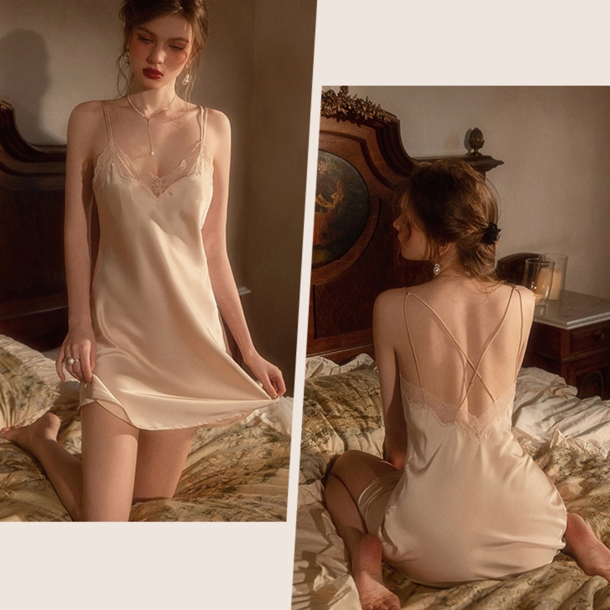 Dilly satin slip