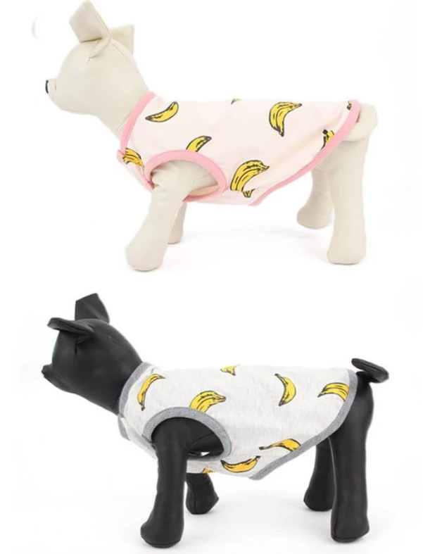Pure Cotton Banana T-shirt For Dog Puppy