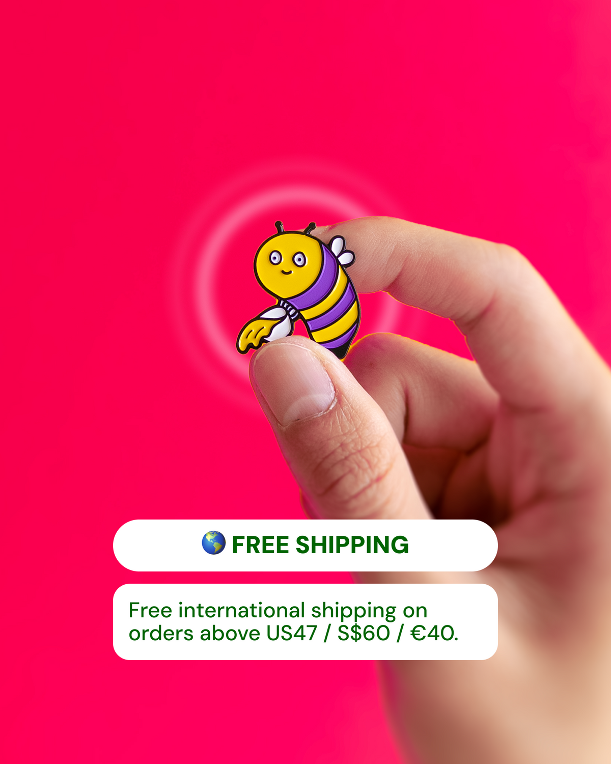 Enbee enby — enamel pin