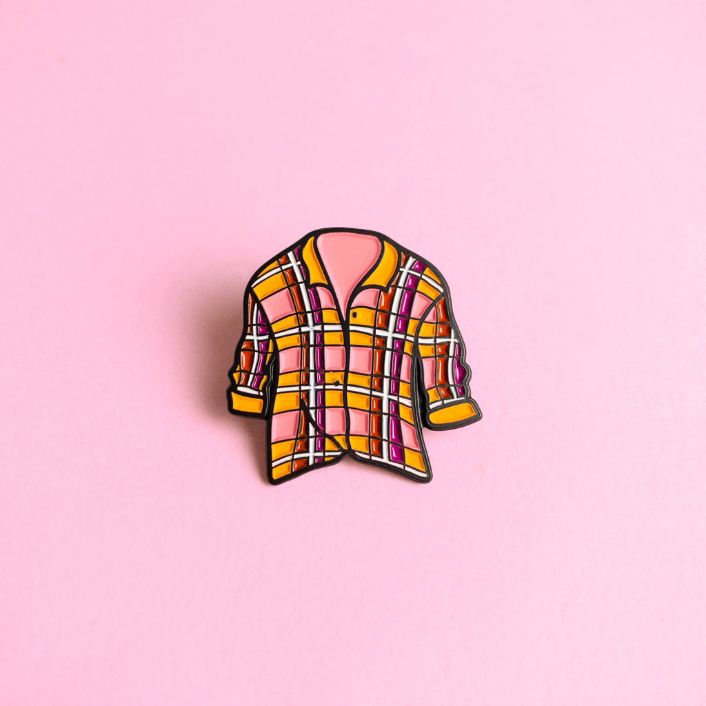 Flannel — enamel pin