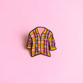 Flannel — enamel pin