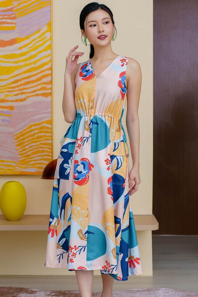 Vanila Cream Floral Dress