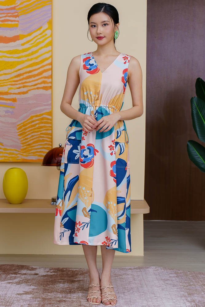 Vanila Cream Floral Dress