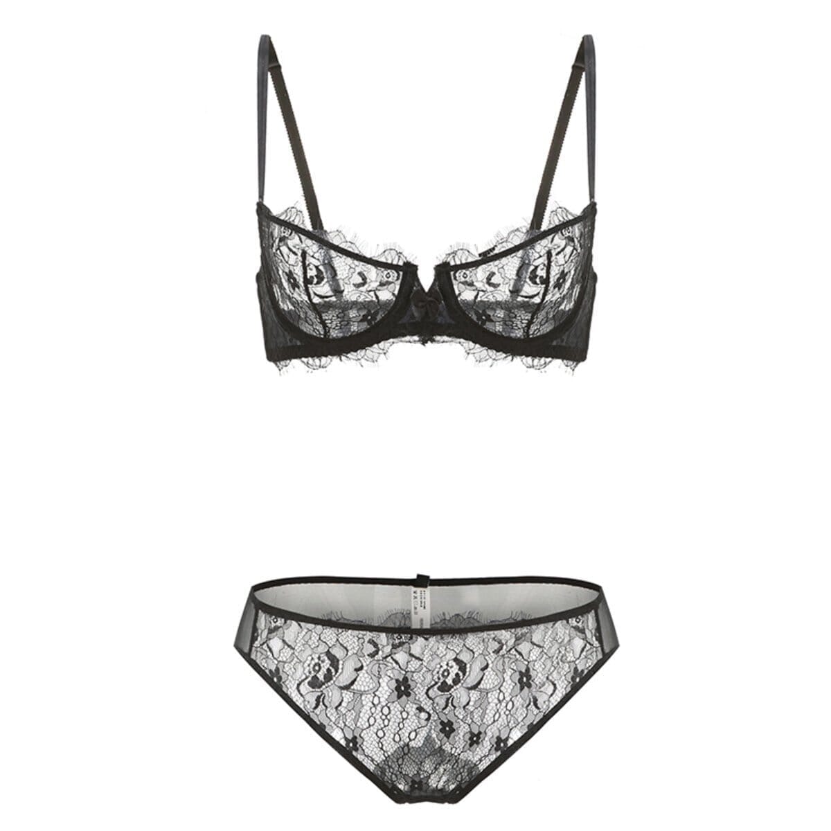 Kiss me lace lingerie garter set