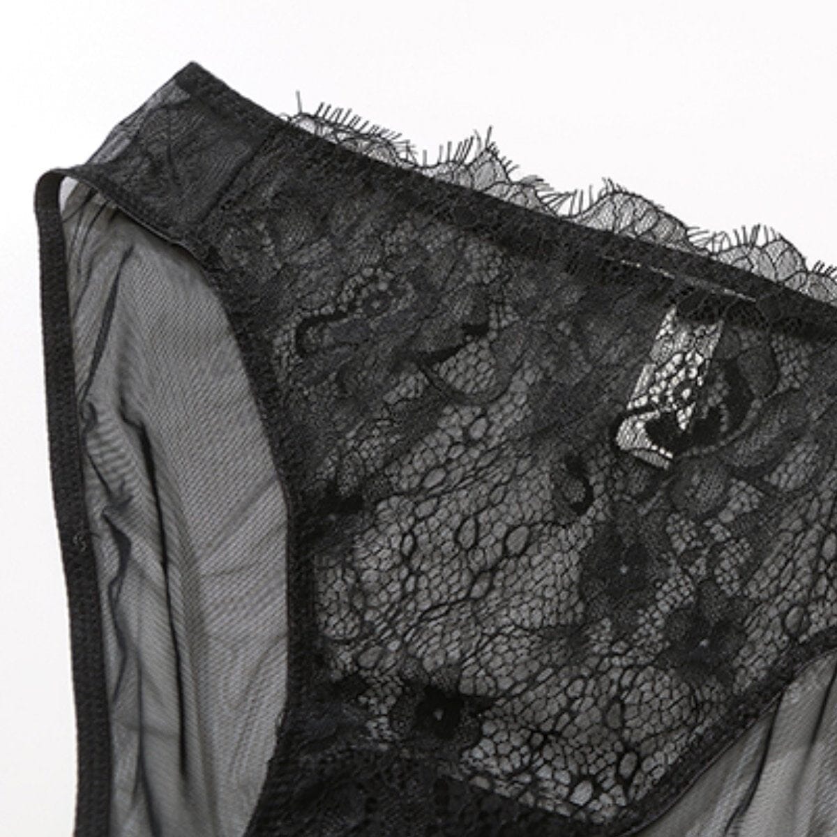 Kiss me lace lingerie garter set