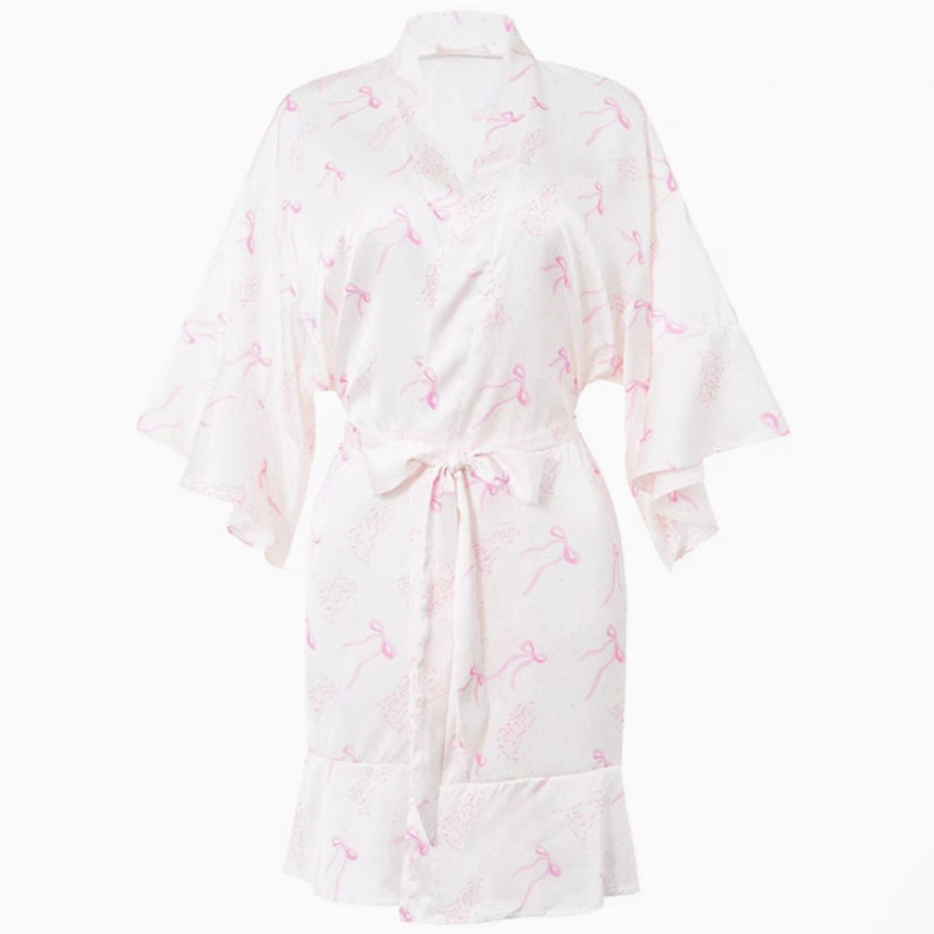 Lorrin satin robe