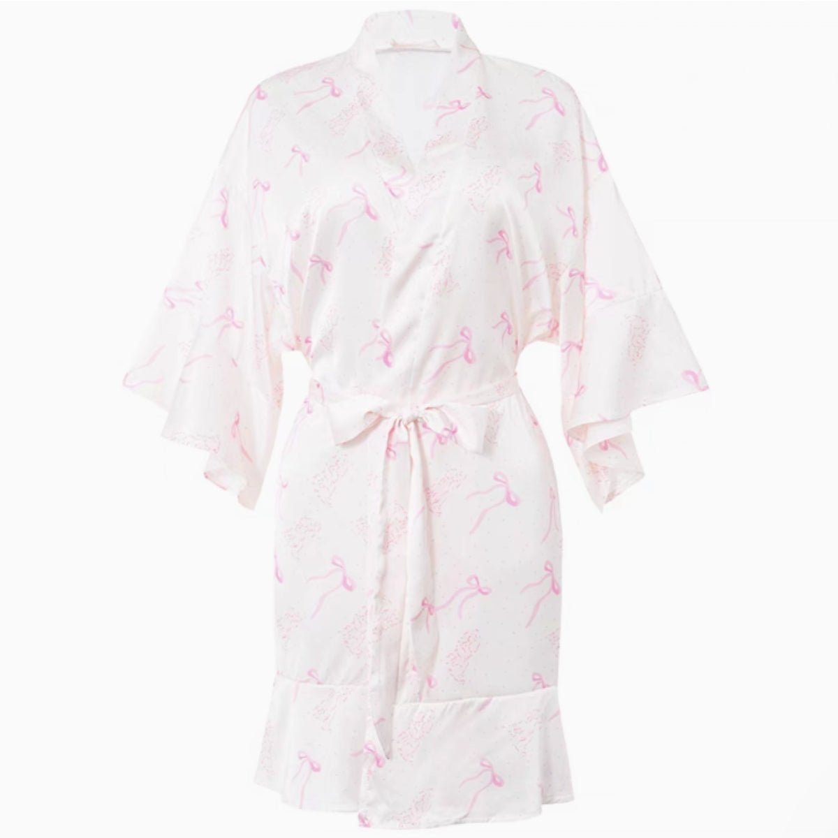 Lorrin satin robe