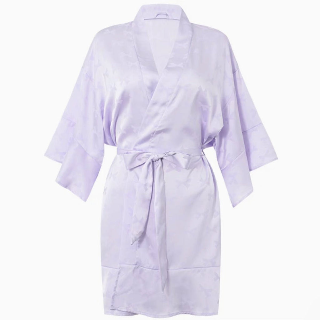Lorrin satin robe