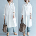 Plus Size White Wrap Tunic Blouse