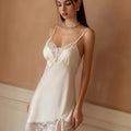 Philly lace and satin slip