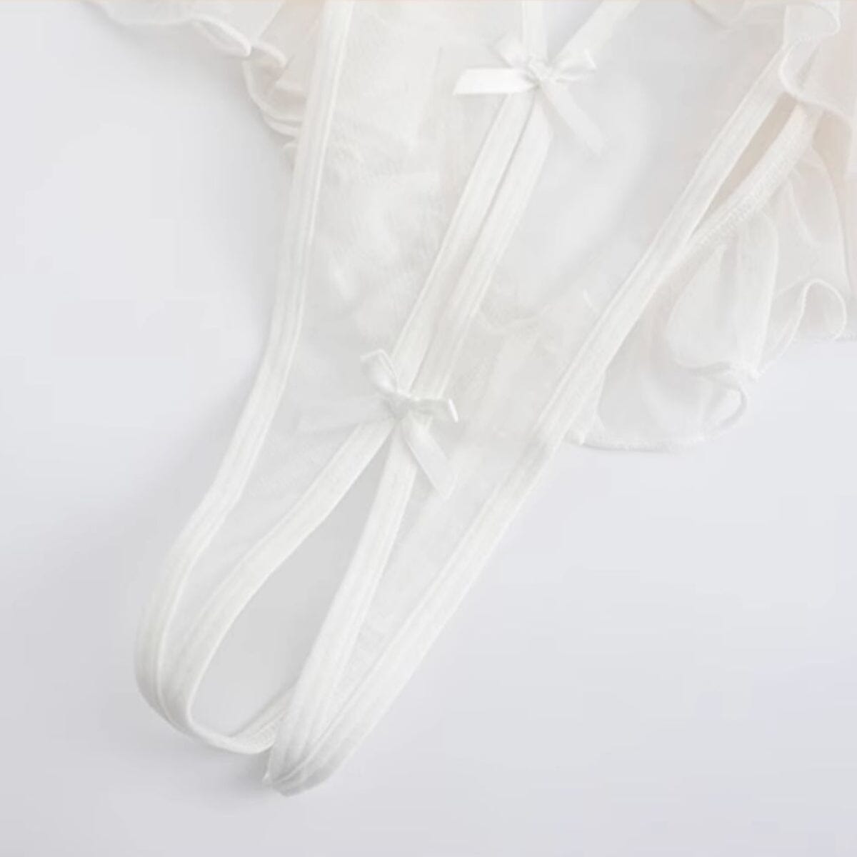 Phoebe mesh and lace teddysuit
